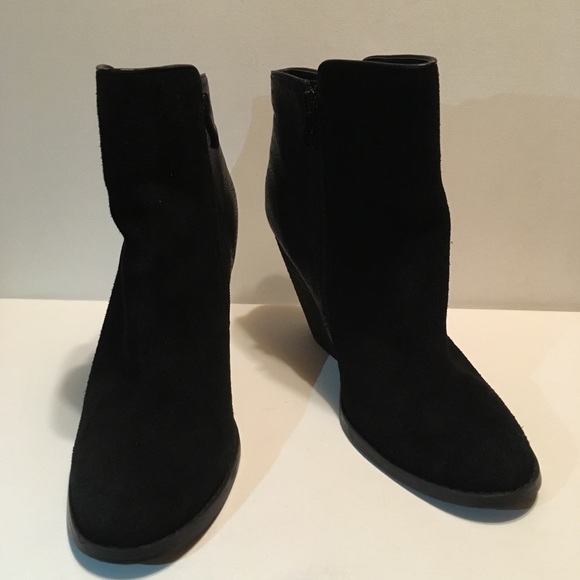 Very Volatile Booties Suede Reptile Leather Black - Picture 2 of 8